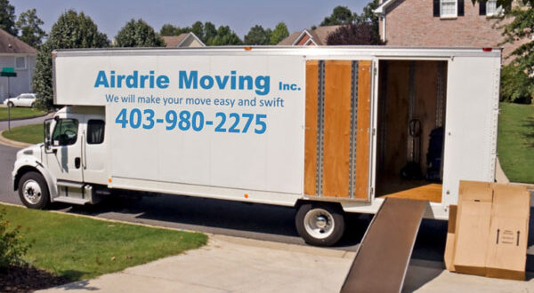 Moving Company in Airdrie the best Airdrie Movers truck parked, ready to assist with your relocation.